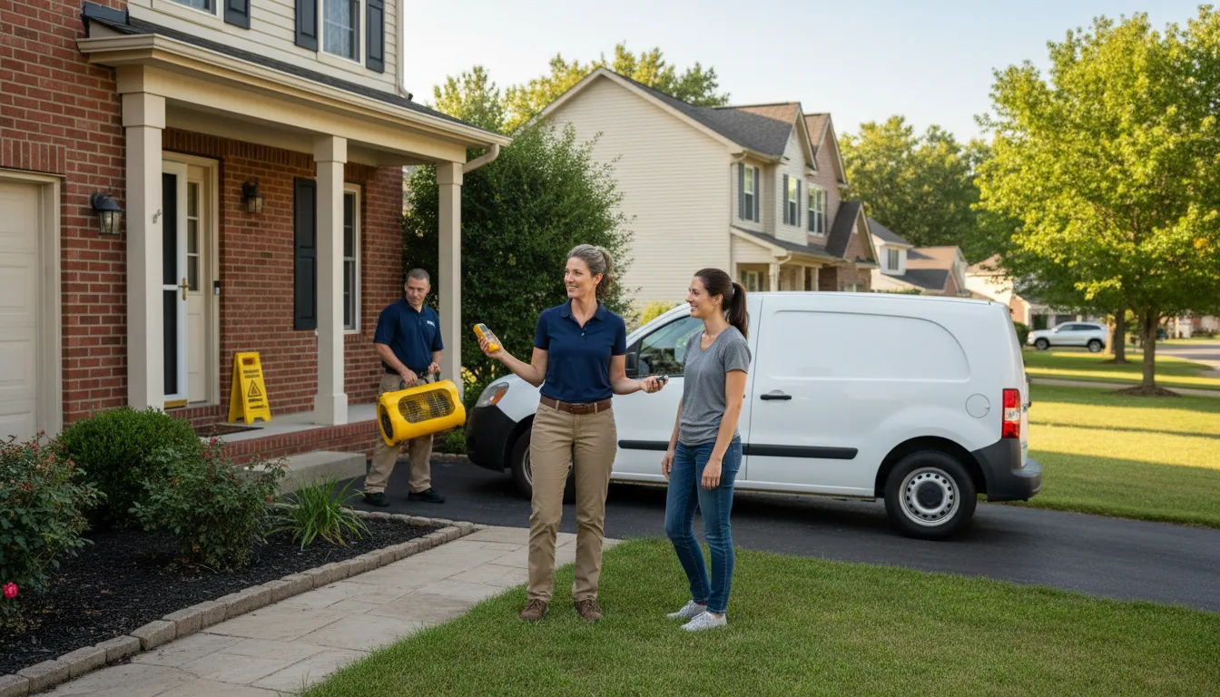 Water restoration image for Dehumidification And Cleanup Services in Owings Mills, MD
